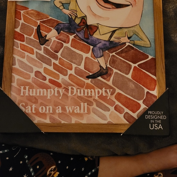 RARE: Humpty Dumpty Sat On A Wall Art - Picture 2 of 4